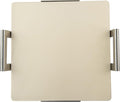 Nordic Ware 14-Inch Square Pizza and Baking Stone, Oven Safe and Grill Safe Cordierite with Stainless Holder