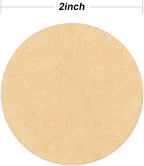 2 Inch Natural Brown Kraft Stickers (500 Per Roll), Round Blank Labels for Jars and Lid, Permanent Adhesive Kraft Stickers, Mason Jar Bottle Canning Labels