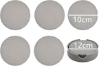 5-Piece Silicone Coasters Set with Holder - 3.9“ Non-Slip & Anti-Overflow Design for Hot/Cold Drinks | Thickened Kitchen & Living Room Decor, Housewarming Gifts for Men (Coffee, Beer, All Cup Types)