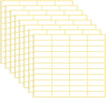 1980 Pcs Blank File Folder Labels 0.5x1.75 Inch Writable Name Tag Stickers White Name Filing Envelopes Label Stickers Small Address Labels for Office Document File Classification