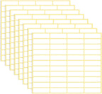 1980 Pcs Blank File Folder Labels 0.5x1.75 Inch Writable Name Tag Stickers White Name Filing Envelopes Label Stickers Small Address Labels for Office Document File Classification