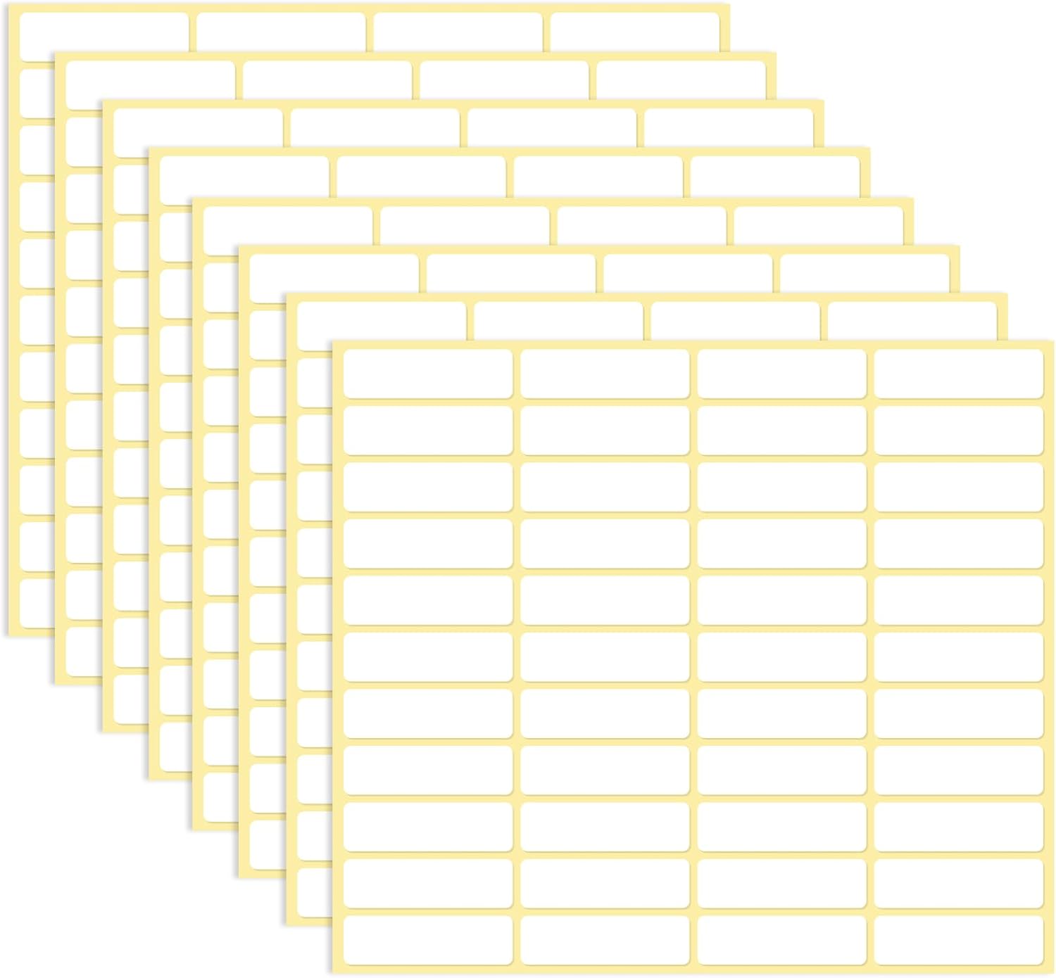 1980 Pcs Blank File Folder Labels 0.5x1.75 Inch Writable Name Tag Stickers White Name Filing Envelopes Label Stickers Small Address Labels for Office Document File Classification