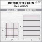 AMOUR INFINI Kitchen Towels Pack of 4 - Absorbent, Quick Drying Premium Cotton Tea Towel - Kitchen Linens 16x28 Inch Dish Towels with Hanging Loop (Yellow)