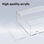 HIIMIEI Acrylic Glove Dispenser Wall Mount, Clear Plastic Glove Rack Floating Triple Gloves Box Holder 16.1'' X 10.2'' X 3.8'', Capacity Of 3 Glove Boxes