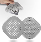 2 Pack Drain Hair Catcher Silicone Drain Cover Hair Stopper with Suction Cup for Shower Kitchen Bathroom Light Purple