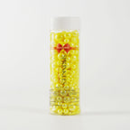 Kasvan Yellow Pearl Sugar Sprinkles - Edible Candy Pearls 130g/4.58 Oz, Mix Size, Baking Cake Decorations, Ice Cream Toppings and Cookie Decorating, Wedding Party Chirstmas Supplies