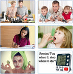 FCXJTU Digital Dual Kitchen Timer, 3-Channel Magnetic Countdown Stopwatch Timer for Cooking, Large Display, Loud Alarm, 100Hr Multi Food Classroom Timer for Seniors & Teachers (Battery Included)