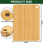 Bamboo Cutting Board, Wooden Cutting Boards for Kitchen, Wood Double Sided Food-Grade Chopping Board for Meat Cheese Vegetable (Small)