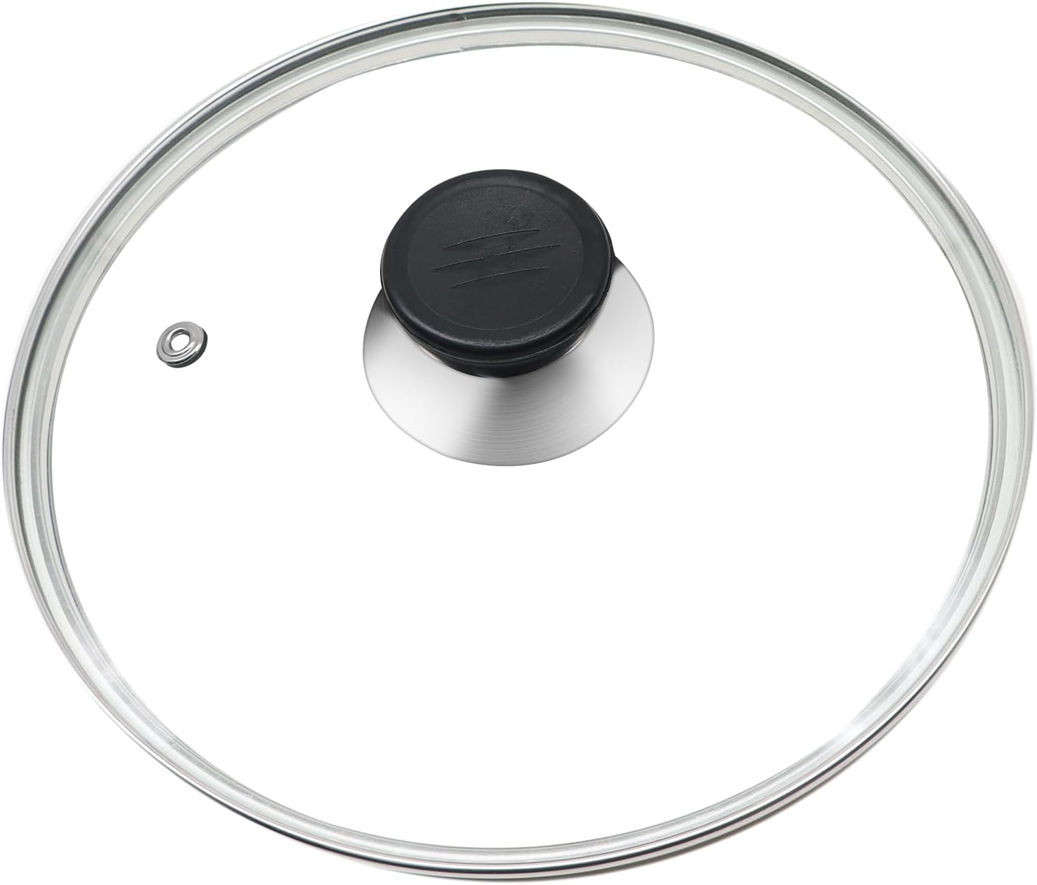 Glass Lid for Frying Pan 8 Inch Tempered Glass Pot Lid Cover with Stainless Steel Rim for 8 Inch Frying Pan Wok Pot Skillet
