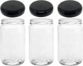 Jarming Collections 32oz Extra Wide Mouth Glass Storage Jar with BPA-Free Plastic Lid – Quart Size Airtight Mason Jar for Kitchen, Pantry, and Food Storage (3 Pack)