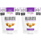 Wholesome Yum Powdered Allulose Sweetener - Natural Keto Powdered Sugar Substitute - Non GMO, Zero Carb, 0 Calorie, Sugar Free, No Aftertaste - Confectioners Sugar Replacement (12 oz, 2 Pack)