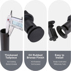 Pop Up Drain for Bathroom Sink, ARCORA Oil Rubbed Bronze Vessel Sink Drain with Overflow, Pop Up Bathroom Sink Stopper