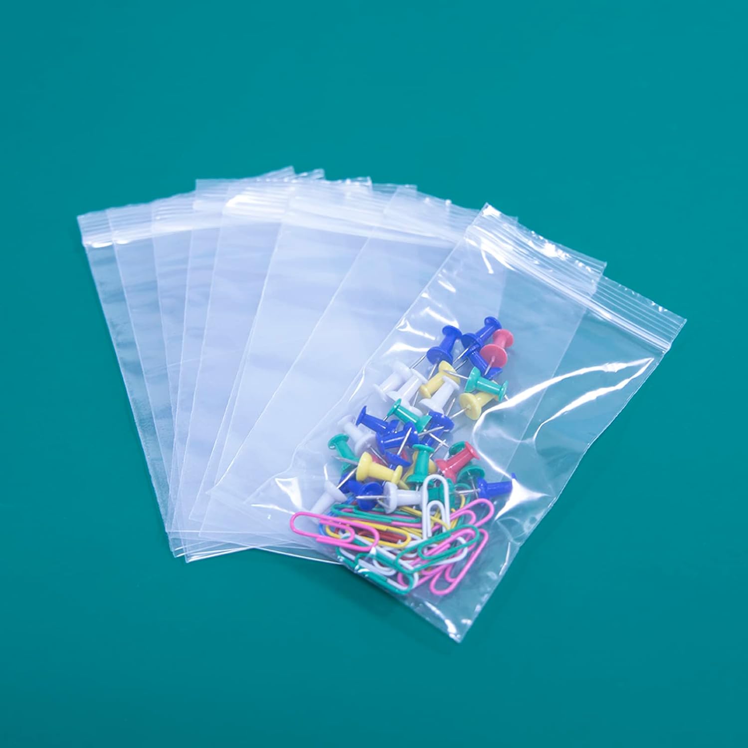 iMailer - 1000 Count - 3" x 5" Small Plastic Bags- Reclosable Zip Bags 2 Mil with Lock Seal Zipper for Treats, Snack, Photo, Jewelry, Party Favors