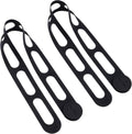 Silicone Latch Strap for Slow Cooker Lid, Pot, Bento Box, 21.65 In Reusable Elastic Self-Lock Silicone Tie for Bundling or Organizing Curtain, Cords, Yoga Mat, Camping Mat, 2pcs (Black&Black)