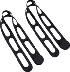 Silicone Latch Strap for Slow Cooker Lid, Pot, Bento Box, 21.65 In Reusable Elastic Self-Lock Silicone Tie for Bundling or Organizing Curtain, Cords, Yoga Mat, Camping Mat, 2pcs (Black&Black)