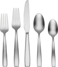 Oneida Everdine 20 Piece Everyday Flatware Set, Service for 4 , 18/0 Stainless Steel, Silverware Set, Dishwasher Safe