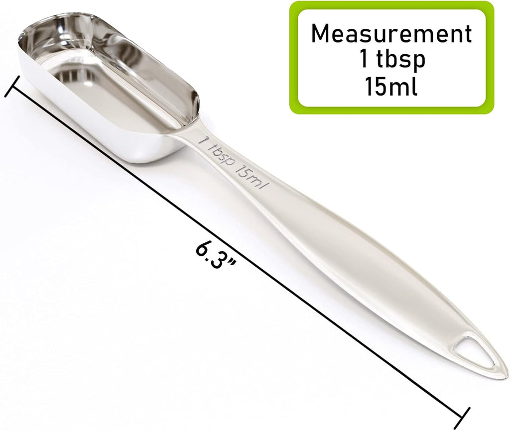 1PCS 1Tablespoon (1tbsp, 3tsp, 15ml, 1/2oz) Single Measuring Spoon, Individual Stainless Steel Long Handle Measure Teaspoon Only