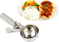 Met Lux 4 oz Stainless Steel #8 Portion Scoop - with Gray Handle - 1 count box