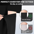 UV Sun Protection Arm Sleeves for Men Women, Cooling Sun Sleeves to Cover Arms Sports Compression Covers for Golf