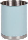 Creative Home Stainless Steel Utensil Holder– 6.3" Large Cooking Tool Organizer for Kitchen Decor and Countertop Storage, Stable Anti-Tip Design, Durable Powder-Coated Finish, Ocean Blue