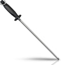 Utopia Kitchen 08 Inch Honing Steel Knife Sharpening Steel Sharpening Rod Black