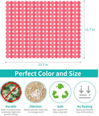 Bligli 2-Pack Kitchen Sink Mat: PVC Eco-Friendly Adjustable Sink Protector | Sink liner Pad | Dish Drying Mats, Easy to Clean & DIY Cut | 15.7 x 11.8 inch (Red)