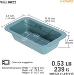 CHEFMADE Bread Loaf Pan, 8.5" x 4.5" Nonstick Meatloaf Pan, Bakeware for Oven Baking，Homemade Bread （Green）