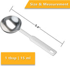 2PCS 1 Tbsp(3tsp, 1/2oz, 15ml) Single Measuring Spoon, Stainless Steel Individual Measure Scoop Only