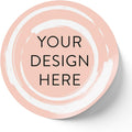 100 Custom Vinyl Stickers - Upload Your own Image, Text, Design, Logo - Personalized Logo Labels for Handmade, Packaging, Bottle, Jars, Candle, Brand Stickers (Peach, 2x2)