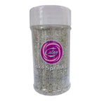 Sentovac Sliver Sanding Sugar for Baking Edible Sparkling Sugar Sprinkles Coarse Sugar Crystals for Baking Topping Cake Cookie Cupcake Topper Ice Cream Decoration Supplies 3.2 OZ
