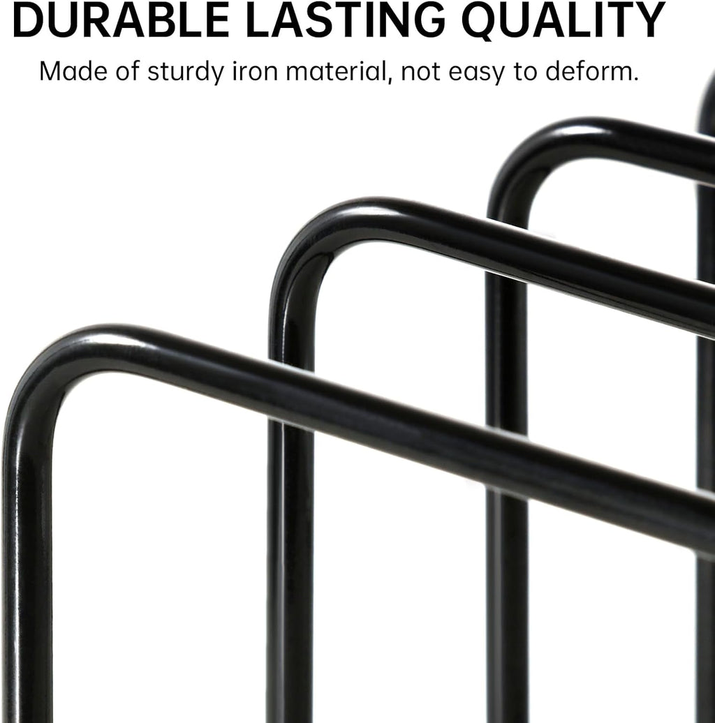 Cutting Board Organizer (2 Pc), Kitchen Cabinet Organizer, Baking Sheet Holder with 5 Divided Slots, for Countertop or Cabinet Storage, Space Saving