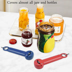 Jar Opener Bottle Opener Lid Opener for Weak Hands, Arthritic Hands, Seniors,Low Strength and Children with Beer Opener Blue