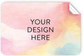 100 Custom Vinyl Stickers - Upload Your own Image, Text, Design, Logo - Personalized Logo Labels for Handmade, Packaging, Bottle, Jars, Candle, Brand Stickers (Watercolor, 4x2)