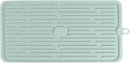 Dish Mat Silicone Dish Drying Mats Works For Drying Stemware Cocktail Glasses Silverware Pots Pans Knives and Dish Rack for Kitchen Counter Sink Bar Pads Easy to Clean (GD-LSD-01-green)