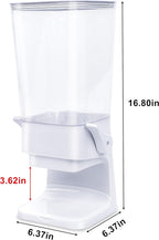 Cereal Dispenser Countertop, Cereal Containers Storage, 5L Organization and Storage Containers for Kitchen, Snack Dispenser for Rice, Grains, Nuts, Dry Food, Oatmeal, Pet food, White, 3Pc