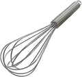 8-Inch Stainless Steel Whisk, Handheld Egg Beater for Mixing Batter, Whipping Cream
