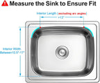 Expandable in Sink Dish Drying Rack, Adjustable Capacity (10.5''-16'') Stainless Steel Over The Sink Dish Drying Rack, Dish Drainer for Kitchen Sink Counter with Utensil Holder