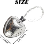 TIHOOD 15PCS Tea Strainer Stainless Steel Mesh Tea Ball Infuser Premium Tea Filter Tea Interval Diffuser with Extended Chain Hook for Loose Leaf Tea and Spices & Seasonings