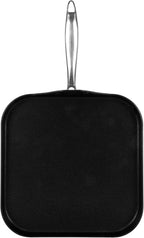 Vasconia Urban 11" Square Nonstick Griddle Pan - Home and Commercial Kitchen Cookware, Dishwasher and Oven Safe Up to 475°F - Made in Mexico Aluminum Griddle Pan for Stove Top with Fast-Cooling Handle