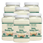 Pride of India - PACK of 6 - White Bolivian Quinoa Flour 1 lbs (454 gm) Nutty Earthy Taste Freshly Milled in Small Batches | Used for Baking Pizza Crust Thickening Agent Coating Cakes Pasta Porridge