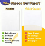 Cuffie in-Ea katbite in-Ear Earbuds Pack of 500 Parchment Paper, 40.6 x 61 cm Baking Paper, Durable and Non-Stick Parchment Paper, Pre-Cut Parchment Paper