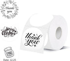 starboling Thermal Labels,2 Inch White Round Thermal Printer Stickers,Self-Adhesive Round Direct Thermal Labels,Thermal Stickers for DIY Logo Design,Name Tag (500/Roll）