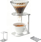 Portable Foldable Coffee Machine Stand with Pour Over Stand for Pour Over Coffee Dripper