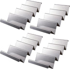 Taco Holders - Stainless Steel Taco Stand Rack Hold Up to 4, Taco Holder Tray Style, Taco Rack Holds Oven Safe for Baking, Dishwasher and Grill Safe Taco Racks Pack 4