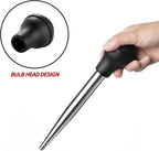 JY COOKMENT Stainless Steel Turkey Baster Baster Syringe for Cooking Meat Injector Set with 2 Marinade Needles 1 Basting Brush1 Cleaning Brush for Home Baking Kitchen Tool,2023 UPDATE