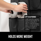 GORILLA GRIP Over the Door Shoe Organizer, 24 Large Breathable Mesh Pockets, Space Saving Hanging Storage Holder, Closet Rack Hanger Holds Up to 40 lbs, Hangs on Closets for Shoes, Accessories, Black