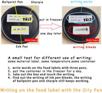 Hcode 2 x 3'' Self-Adhesive Removable Freezer Food Labels- Easy Clean Leaves No Residue- Cooler Food Storage Freezer Stickers Plastic Paper Perfect for Reusable Containers 300 Stickers (2x3 Fill in)