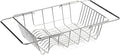 Over The Sink Dish Drainer Drying Rack - Expandable Stainless Steel in Sink Dish Drying Rack, High-Capacity, Rustproof, Easy Install, with Utensil Holder - Dish Racks for Kitchen Counter