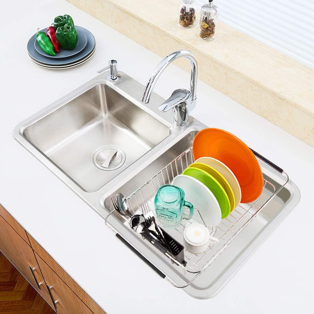 SANNO Dish Drying Rack and Cabinet Organizer - Thumbnail 2