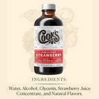 Cook's, Natural Strawberry Extract, for Baking, Tarts, Pies, Candies, Syrup, 128 Ounces (1 Gallon)